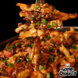 MEAL 7: FIVE GUYS CHEESE BURGER LOADED CAJUN FRIES.