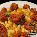 MEAL 5 - HOT FRANKS POPCORN CHICKEN W/ MAC AND CHEESE.