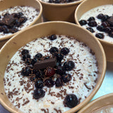 Option 4 - Dark chocolate blueberry overnight protein oats.