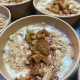 Option 1 - Apple pie over night protein oats