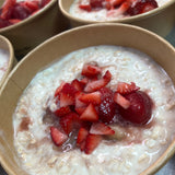 Option 3 - Strawberry and banana overnight protein oats.